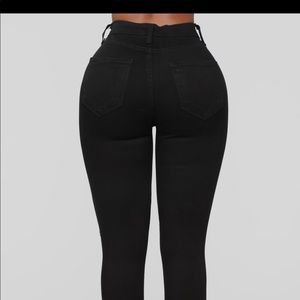 Fashionnova ripped black jeans